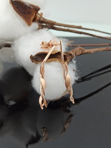 925 Ayar Zirkon Taşlı Gümüş Küpe