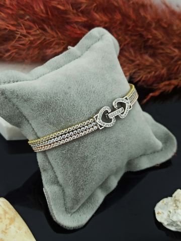 925 Ayar Zirkon Taşlı Gümüş Bileklik