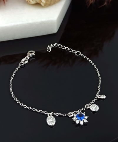 925 Ayar Zirkon Taşlı Gümüş Bileklik