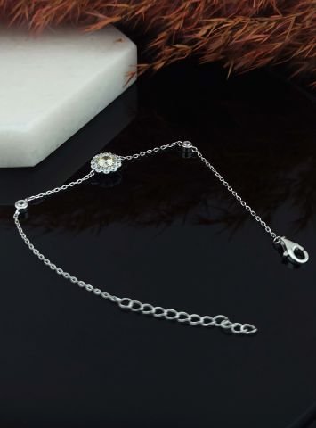 925 Ayar Zirkon Taşlı Gümüş Bileklik