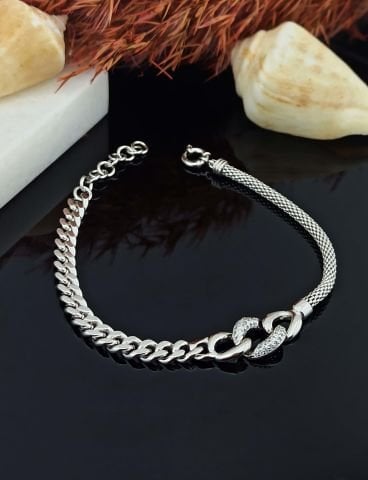 925 Ayar Zirkon Taşlı Gümüş Bileklik