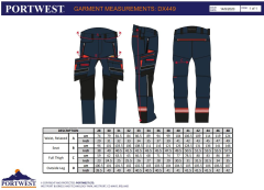 Portwest DX449 Esnek İş Pantolonu + Dizlik