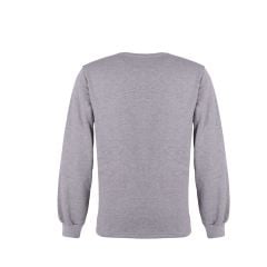 Bisiklet Yaka Sweatshirt Gri