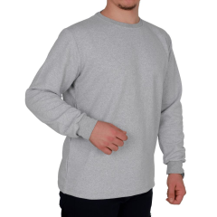 Bisiklet Yaka Sweatshirt Gri