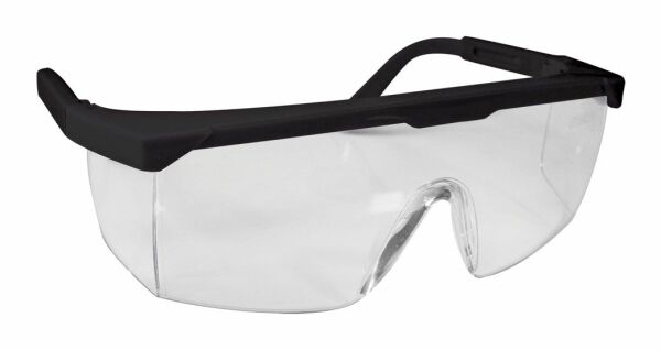 Starline G-004A-C Şeffaf Siyah Çerçeveli Düşük Darbelere Karşı Koruyucu Antifog Gözlük