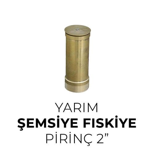 Yarım Şemsiye Fıskiye Pirinç