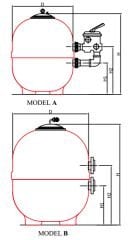 760 mm Kum Filtresi Altı Yollu Vana Dahil