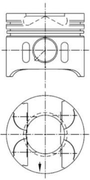 PISTON SEGMAN 0.50 88.51mm MERCEDES OM611 OM612 OM613 W203 W210 W463 W220 W638 B901 B905 30 PIM