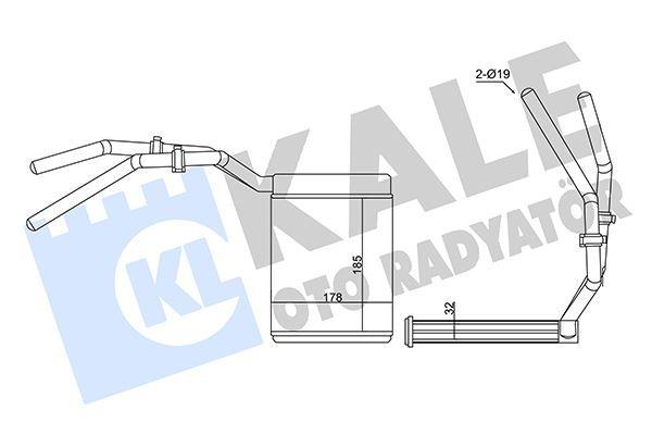 KALORIFER RADYATORU FOCUS II 03 11 FOCUS II C MAX 04 11 KUGA 08 12 MAZDA 3 06 09 MAZDA 5 05 VOLVO C30 C70 II S40 II V50 06 12