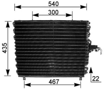 KLIMA RADYATORU MERCEDES W124 S124 A124 C124