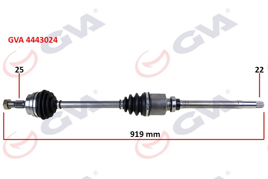 KOMPLE AKS SAĞ PEUGEOT 306 1.6 93-00 919mm