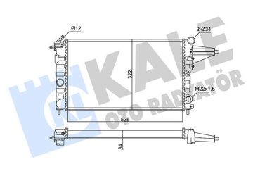 RADYATÖR AL/MKNK VECTRA A 88 1.6-1.8-VAUXHALL CAVALIER Mk III MT