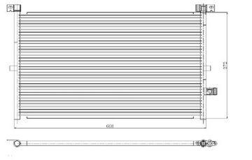 KLİMA RADYATORU KONDENSERİ FORD MONDEO 1.8İ-2.0İ-2.0-2.2TDCI-2.5İ-3.0İ 01 07 670X361X16 OTO.-MEK.