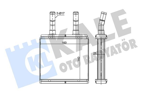 KALORİFER RADYATÖRÜ HYUNDAI ATOS 1.0L G4HC 98-03 - ALEMİNYUM