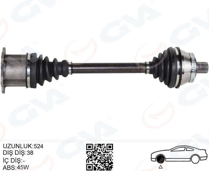 KOMPLE AKS ÖN SAĞ/SOL A4 2.0 TDİ 05-08 BRE-BLB 2.0 TDİ