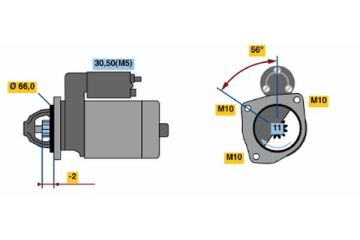 MARŞ MOTORU 12V 11 DIS 1.8kw JUMPER-BOXER-DUCATO-BERLINGO-C4-XSARA-PARTNER-P205-P206-P306-P307- P406-P407 1.9 D-2.0 HDI