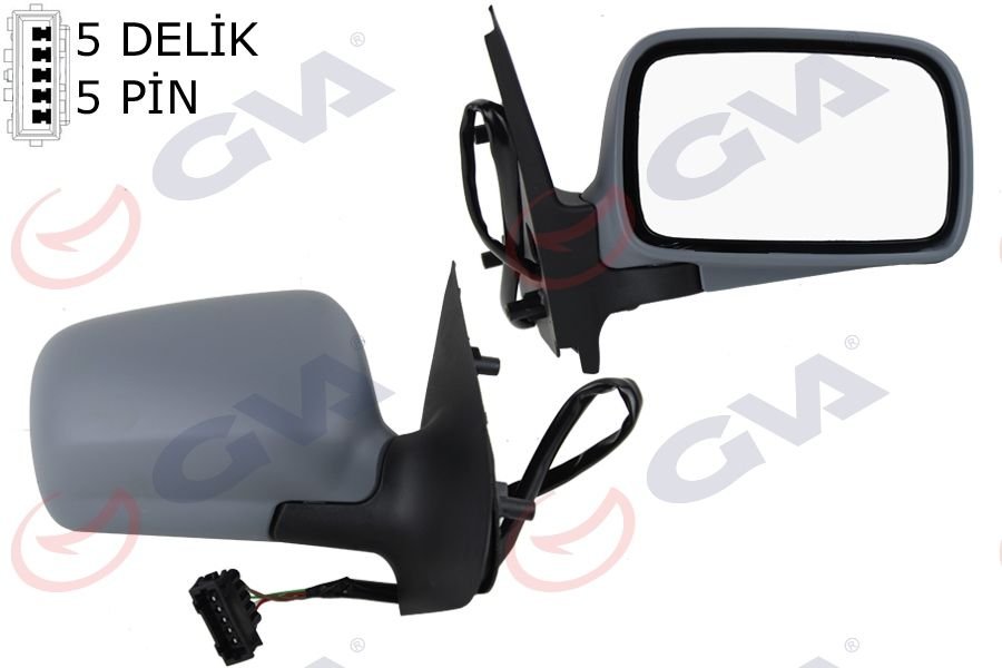 DIŞ DİKİZ AYNASI SAĞ POLO CLASIC 96 ELEKTRİKLİ ISITMALI ASTARLI ASFERİK 5 FİŞ VM-184NHER