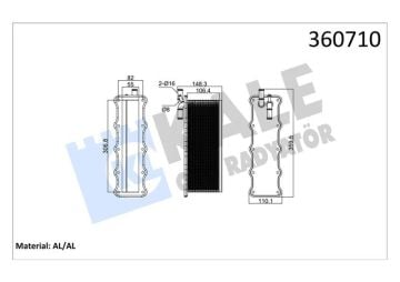 İNTERCOOLER AUDİ A3 1.4TFSI-SEAT İBİZA-LEON SKODA FABİA-OCTAVİA-VOLKSWAGEN POLO-JETTA 1.2TSİ CJZA -GOLF VI-VII-PASSAT-TIGUAN 1.4TSİ 15 20 CHPA CPTA PLAKA TİPİ BRAZING AL-AL 55MM TURBO RADYATÖRÜ KALE360710 04E145749B 2-K-85-ÜST