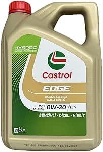 Castrol Edge 0W20 4lt Motor Yağı Tam Sentetik LLIV Benzinli ve Dizel