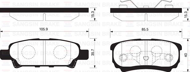 ARKA BALATA OUTLANDER 2.0 4WD-2.4 4WD 03 LANCER ESTATE-WAGON 03 GDB3341-GDB4143