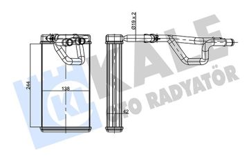 KALORİFER RADYATÖRÜ NISSAN NAVARA 2.5L YD25DDTİ D40 4x4 04- / PATHFINDER 2.5L YD25DDTi R51 05- BO RULU - ALEMİNYUM