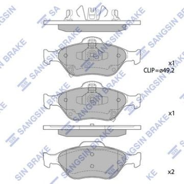 ÖN FREN BALATA TOYOTA YARIS 1.3L 2SZ-FE SCP90 06-09 / 1.4L 1NDTV NLP90 06-09 / 1.0L 1KR-FE KSP90 06- 11 / 1.3L 1NR-FE NSP130 12- / 1.5L 1NZFXE NHP130 HYBRID 14-