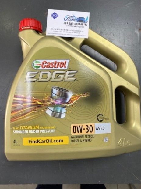 CASTROL 0W-30 EDGE A5/B5 FLUID TITANIUM DİZEL/BENZİNLİ 4LT MOTOR YAĞI