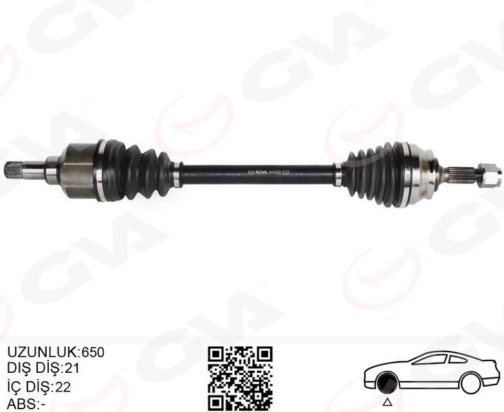 KOMPLE AKS SOL ON PSA 2008 I 1.2 M-T 05- CITROEN C3 III 1.2 M-T 16- C4 CACTUS 1.2 M-T 14-