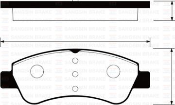 ÖN FREN BALATA OPEL CORSA F 19- / CROSSLAND 17- / CITROEN C2 03- / C3 09- / AIRCROSS 17- / C4 04- / C-ELYSEE 12- / XSARA 96-