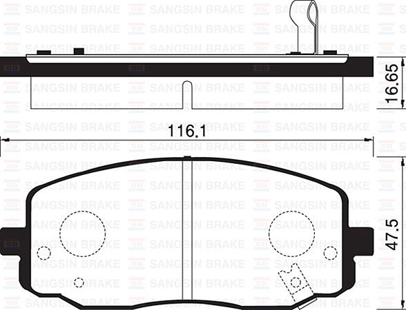 ÖN FREN BALATA HYUNDAI i10 1.1L CRDI 08- / KIA PICANTO 1.0L 1.1L 04-11