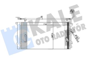 KLİMA KONDENSERİ VW TOUAREG-AUDI Q7 AL/AL 720x368x16