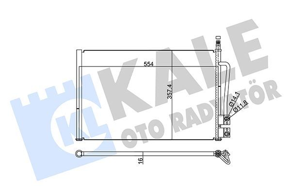 KLIMA RADYATORU KONDANSER FIESTA FUSION 1.25 1.4 1.6 1.4TDCI 02 08 MAZDA 2 125 1.4