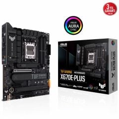 ASUS MB TUF GAMING X670E-PLUS AMD X670E AM5 DDR5 6400 DP HDMI 4X M2 USB3.2 AURA RGB 2.5GBİT LAN ATX 128GB’A KADAR RAM DESTEĞİ PCIE5.0 ASUS 5X PROTECTION III