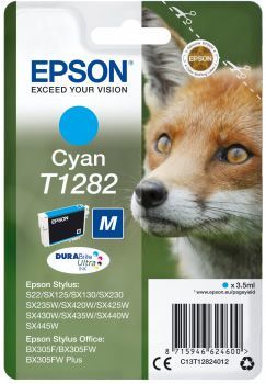 EPSON C13T12824022 SINGLEPACK CYAN T1282 DURABRITE ULTRA INK