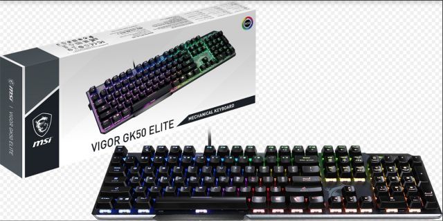 MSI GG VIGOR GK50 ELITE BW TR GAMING KLAVYE GERCEK MEKANIK KAILH BOX WHITE SWITCH PER KEY RGB FIRCALANMIS METAL TUS YUZEYI TURKCE Q