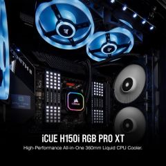 CORSAIR CW-9060045-WW ICUE H150I RGB PRO XT 360 MM SIVI ISLEMCI SOGUTUCU (INTEL 1200 1150 1151 1155 1156 1366 2011 2066 / AMD AM4 AM