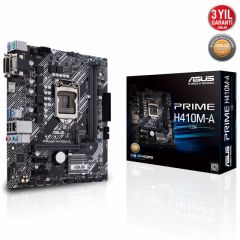 ASUS PRIME H410M-A/CSM Intel H410 LGA1200 DDR4 2933 HDMI DVI VGA M2 USB3.2 mATX ANAKART