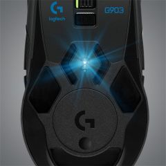 LOGITECH G G903 LIGHTSPEED HERO 25K SENSERLÜ RGB KABLOSUZ OYUNCU MOUSE-SİYAH 910-005673