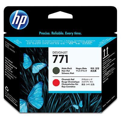 HP CE017A (771) MAT SIYAH VE KROMATIK KIRMIZI BASKI KAFASI