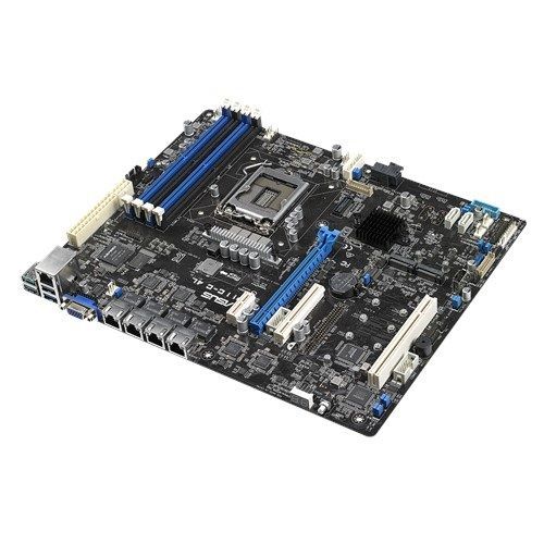 ASUS P11C-C/4L Intel C242 LGA1151 DDR4 2666 VGA Çift M2 + 6 SATA USB3.1 PCI 4 adet LAN mATX Sunucu Anakartı
