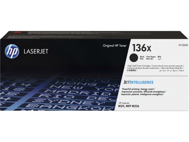 HP W1360X (136X) YUKSEK KAPASITE SIYAH ORIJINAL LASERJET TONER 2.600 SAYFA