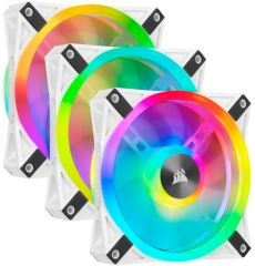 CORSAIR CO-9050104-WW QL120 RGB 120 MM DORT RGB RENK DONGULU BEYAZ PWM FAN LIGHTING NODE CORE KONTROLCU ILE BIRLIKTE 3 LU PAKET