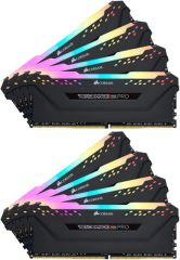 CORSAIR CMW256GX4M8E3200C16 256GB (8X32GB) DDR4 3200MHz CL18 VENGEANCE RGB PRO BLACK SOGUTUCULU DIMM BELLEK
