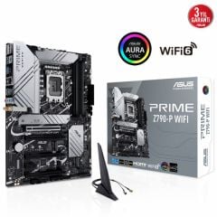 ASUS PRIME Z790-P WIFI INTEL Z790 LGA1700 DDR5 7200 DP HDMI 3X M2 USB3.2 AX WİFİ BT AURA RGB 2.5GBİT LAN ATX ASUS 5X PROTECTION III ARMOURY CRATE AI SUİTE 3