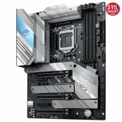 ASUS ROG STRIX Z590-A GAMING WIFI Intel Z590 LGA1200 DDR4 5333 DP HDMI 3x M2 USB3.2 AX WiFi BT AURA RGB 2 x 2.5Gb Intel ATX 128GB’a kadar ram desteği İki Yönlü AI Ses Engelleyici Mic.