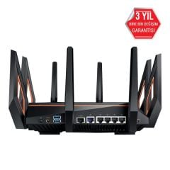 ASUS GT-AX11000 WIFI6 TRİBAND-GAMİNG-Aİ MESH-AİPROTECTİONPRO-TORRENT-BULUT-DLNA-4G-VPN-ROUTER-ACCESS POİNT