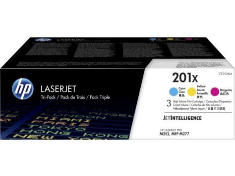 HP CF253XM (201X) CAMGOBEGI/MACENTA/SARI 3LU YUKSEK KAPASITELI TONER 2.300 SAYFA