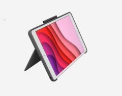 LOGITECH COMBO TOUCH IPAD 10.2 İNÇ 7. VE 8.NESİL İLE UYUMLU ÇOK YÖNLÜ KLAVYELİ KILIF-GRİ 920-009995