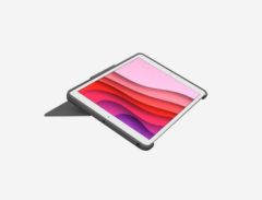 LOGITECH COMBO TOUCH IPAD 10.2 İNÇ 7. VE 8.NESİL İLE UYUMLU ÇOK YÖNLÜ KLAVYELİ KILIF-GRİ 920-009995