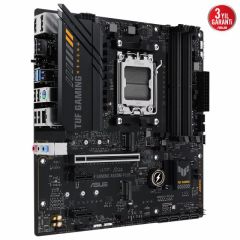 ASUS TUF GAMING A620M-PLUS AMD A620 AM5 DDR5 6400 2xDP HDMI Çift M2 USB3.2 AURA RGB 2.5Gbit LAN mATX ASUS TUF PROTECTION